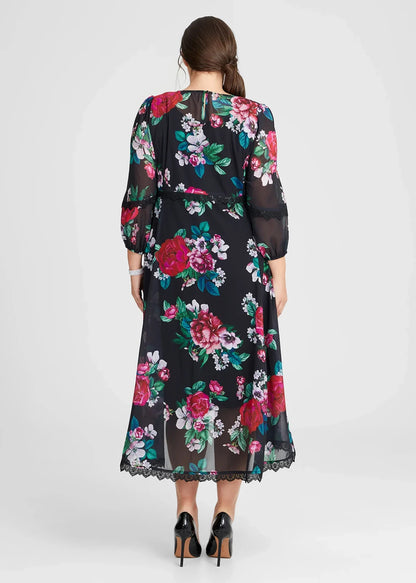 Taking Shape Natural Floral Bouquet Dress in Floral Print Size 28 RRRP $160
