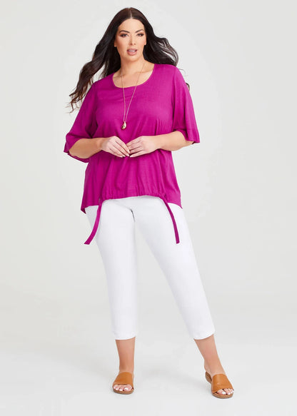 Taking Shape Natural Charelle Luxe DARK ORCHID Top Size 18 Plus BNWT RRP $110