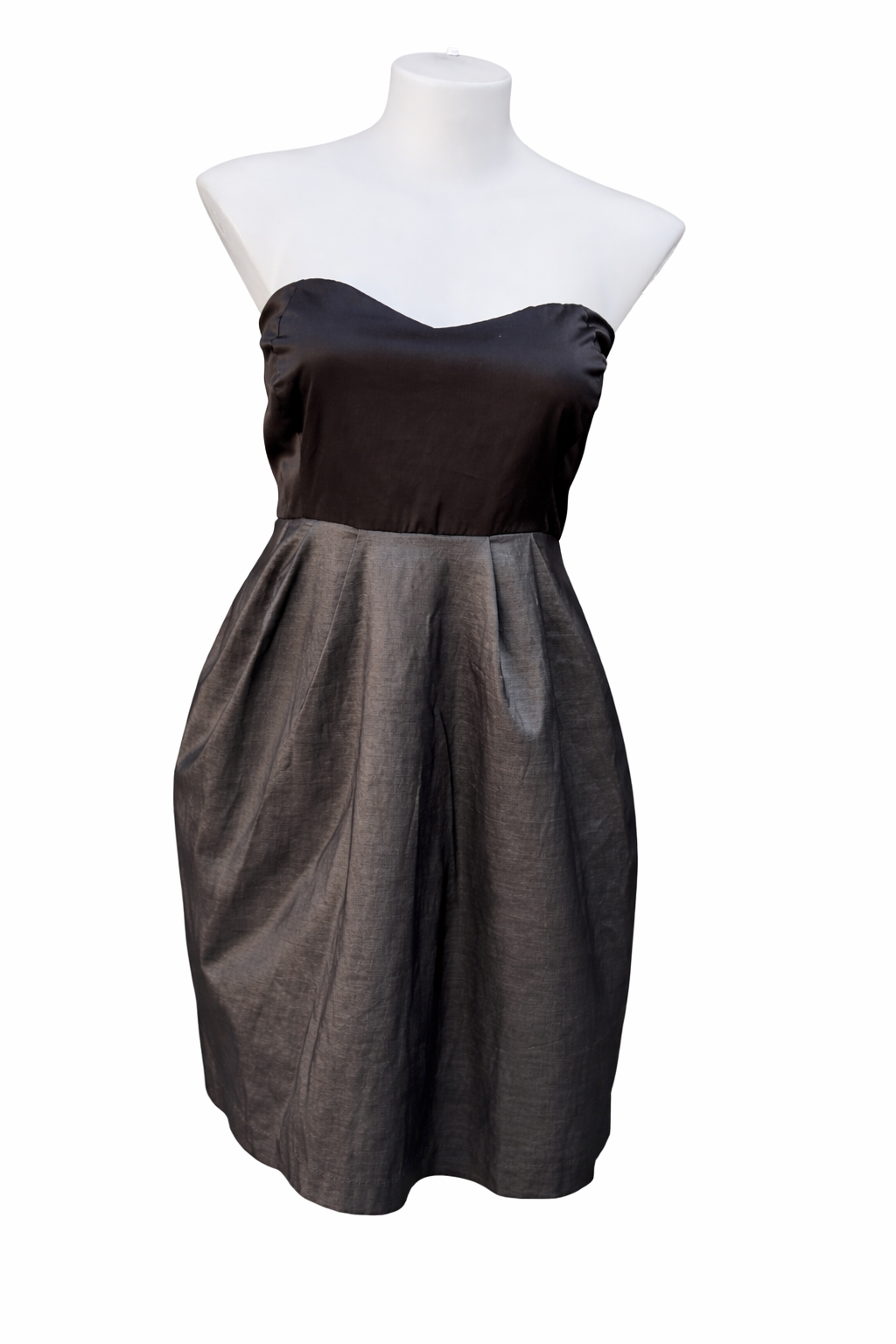 City Chic Black Strapless Black and Grey Cocktail Dress – Lined Plus Size L 20