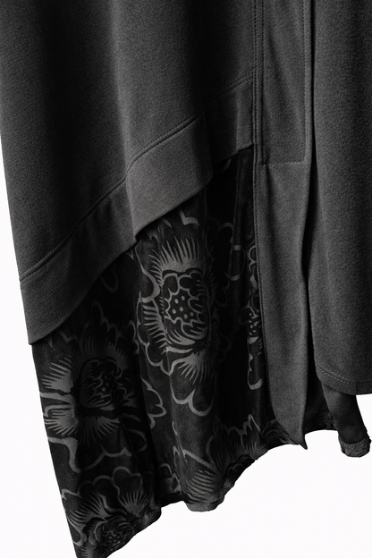 🖤 Taking Shape Black Velvet Panel Tunic Top Plus Size M 18-20 Asymmetric Hem 🖤