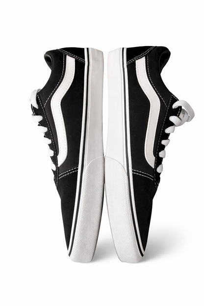 VANS WARD SUEDE/CANVAS Black White - Size 9 W - Worn Once VN0A3IUNIJU RRP $140