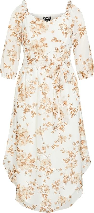 City Chic Women's Dress Winnie Autumn Floral Plus Size M AU 18 *New*  RRP $150
