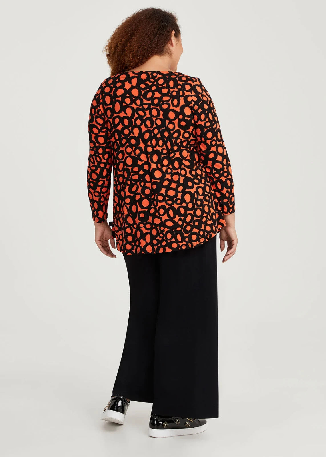 🍊 Taking Shape “Natural Orange Fizz” Top Plus Size 30 | Stretch Viscose As New