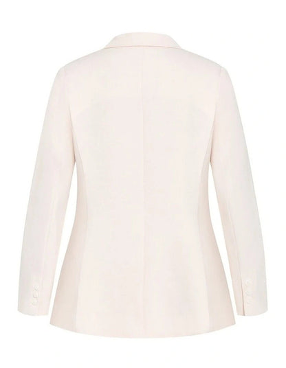 City Chic Tori Blazer- Cream XXL Plus size 24 New RRP $170