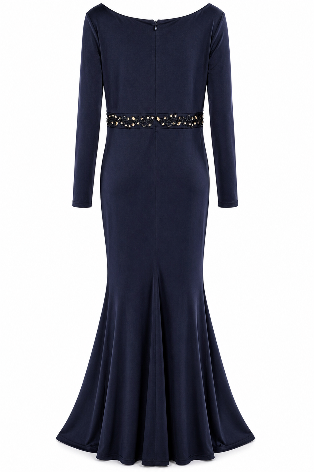 ✨ Ever Pretty Navy Sequin Lace Gown AU 16/18 Elegant Full Length Formal Dress ✨