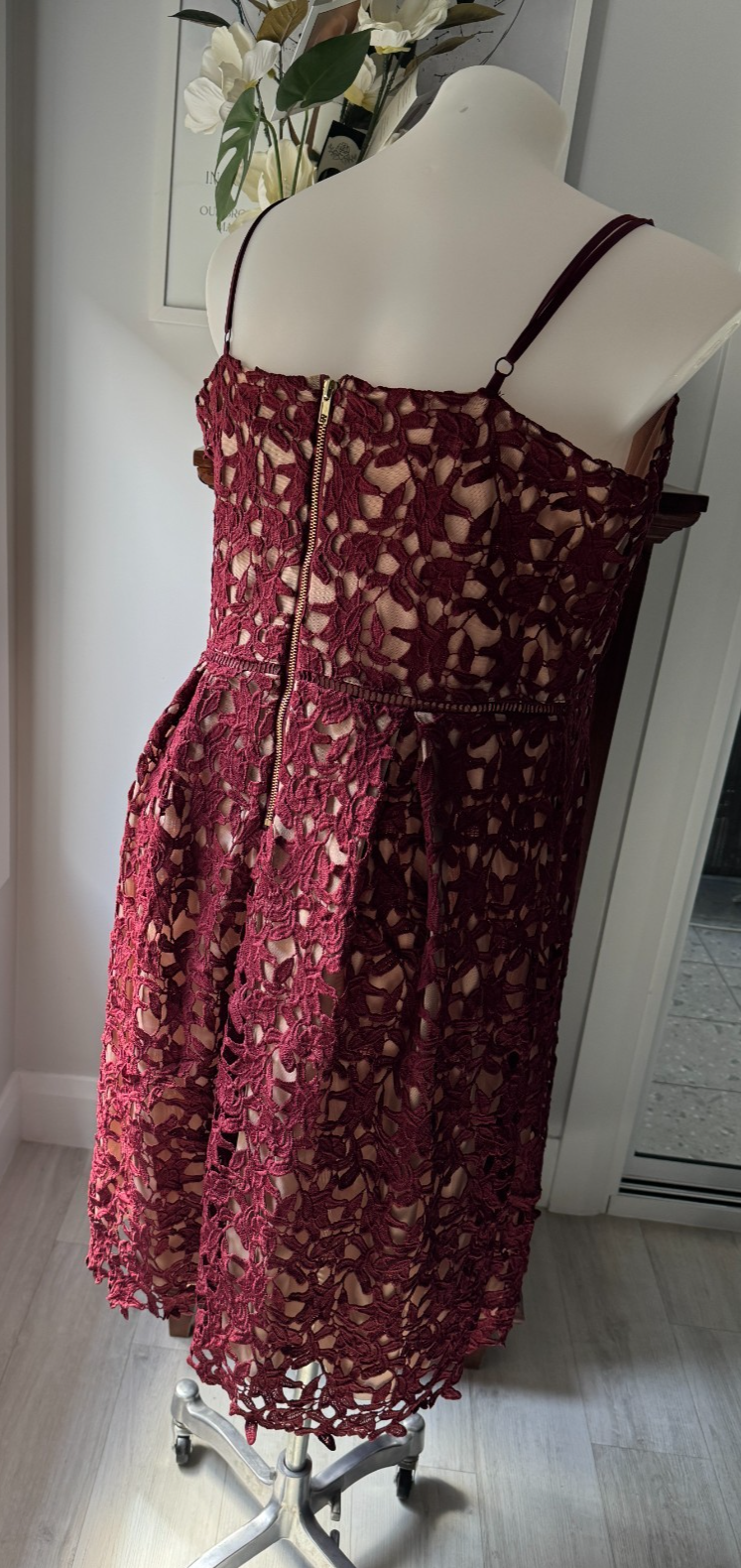 City Chic *So Fancy*  Dress Burgundy Lace as New - Plus Size 20 -  RRP $170
