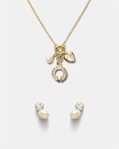 MIMCO Mystique Earrings Duo set  in Gold 4 pieces ✨ with Dust Bag RRP $130 ✨