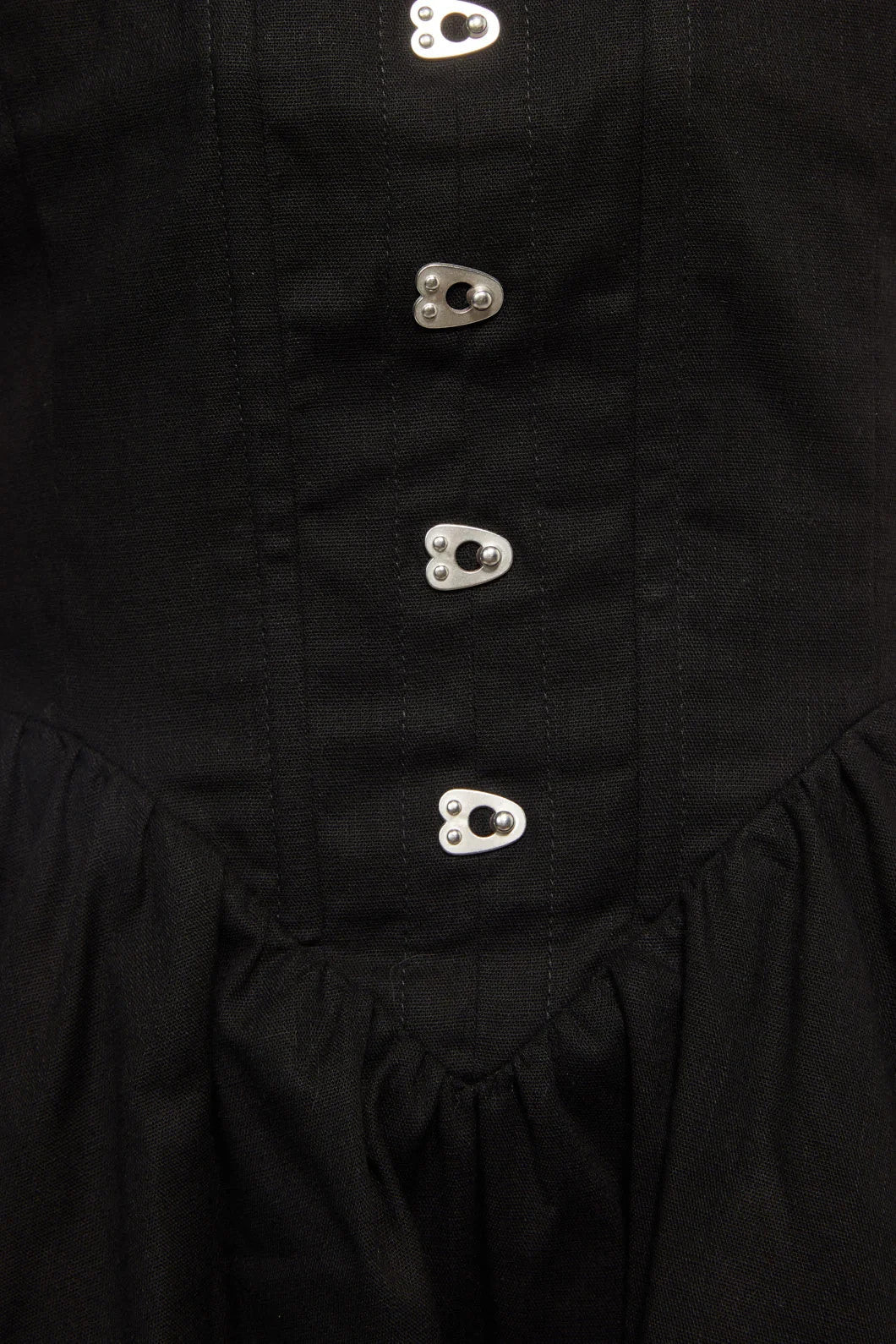 DANGERFIELD CARPE DIEM BLACK COTTON GOTH PUNK EMO CORSET DRESS *NEW* 20 RRP $108