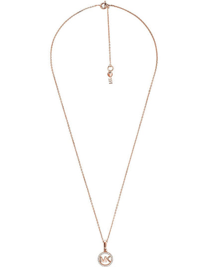 Michael Kors MK Rose Gold Plated Silver & Zirconia Necklace New RRP $295 Genuine