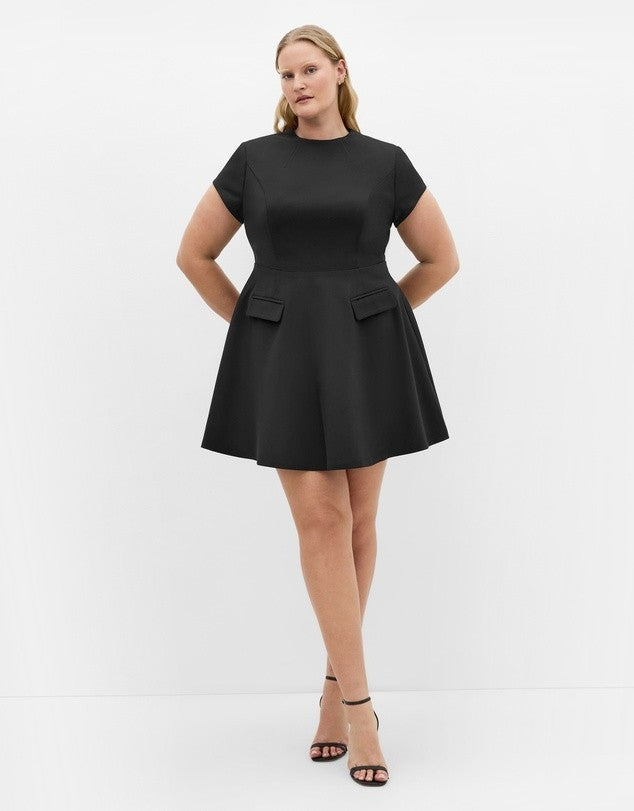 City Chic Dynamic Cap Sleeve Skater Dress - Plus size S 16 New RRP $140 Stunning