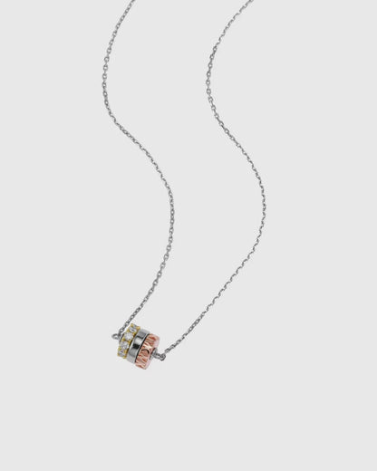 Michael Kors MK Sterling Silver Rondelle Design Necklace Genuine New RRP$265