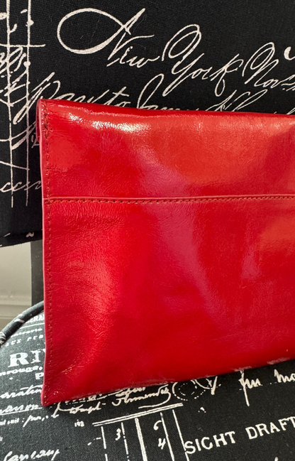 MIMCO 🌟Vintage🌟 Molter Envelope Turnlock Clutch in Patent Leather in Scarlet