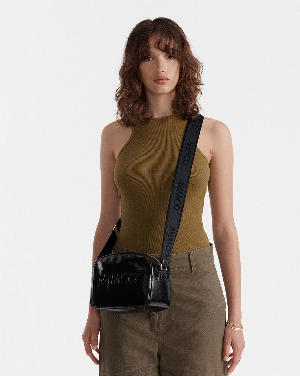 Mimco Women's Explore Crossbody Medium Bag - Black Genuine New