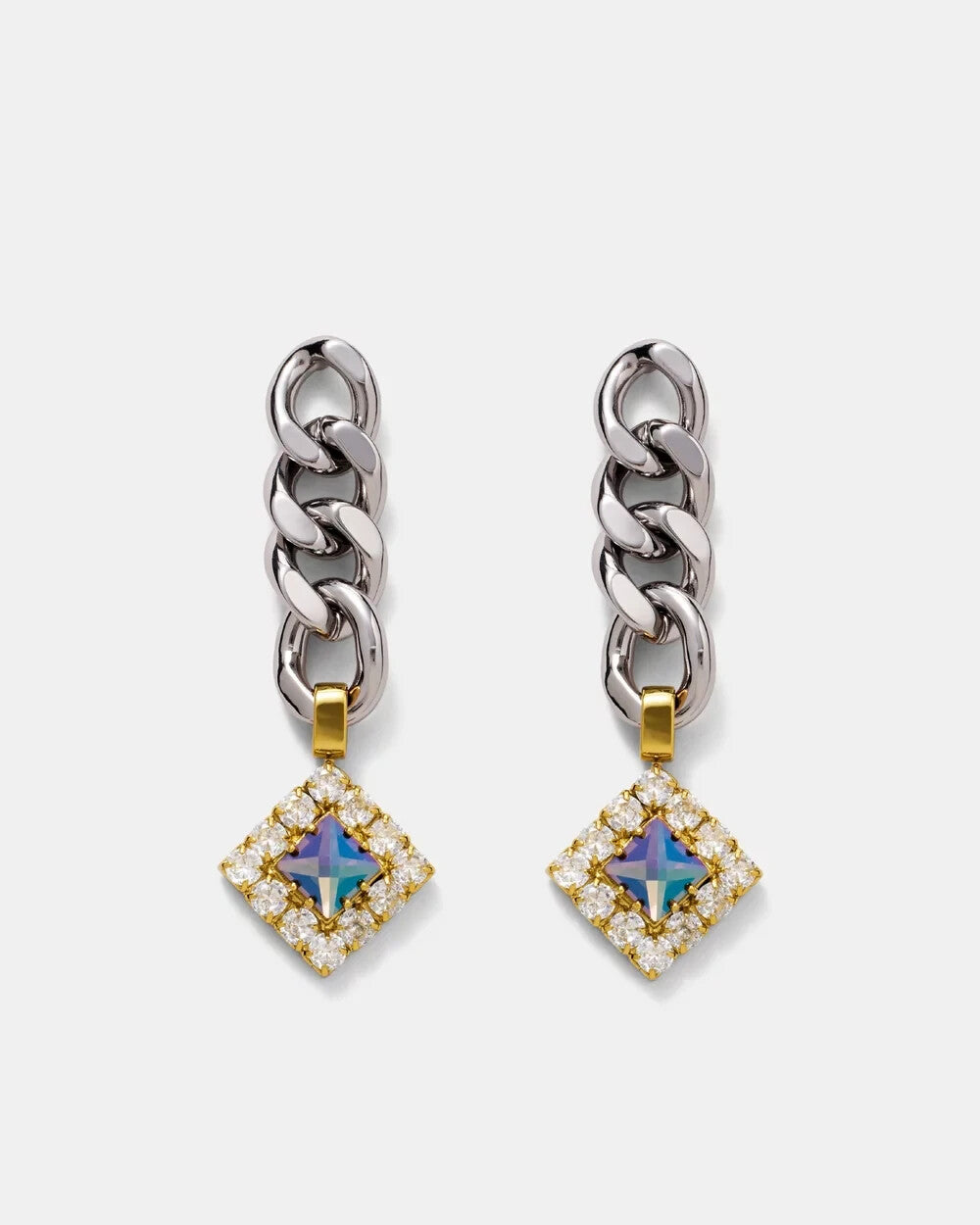 MIMCO Space Dust Drop Earrings Gold/Silver  RRP $129  Genuine, New + Dust Bag