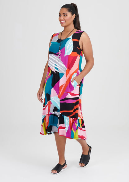 Taking Shape Bamboo Airlie Dress Size S Plus (14-16) BNWT RRP $150