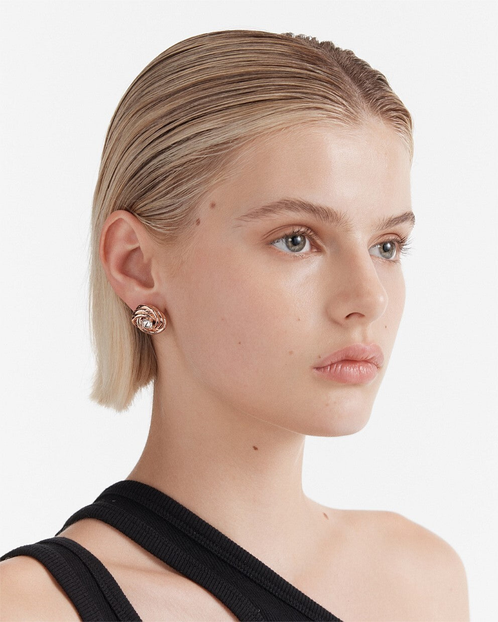 Mimco In A Knot Stud Earrings Rose Gold Genuine New RRP $69.99 with Dust Bag