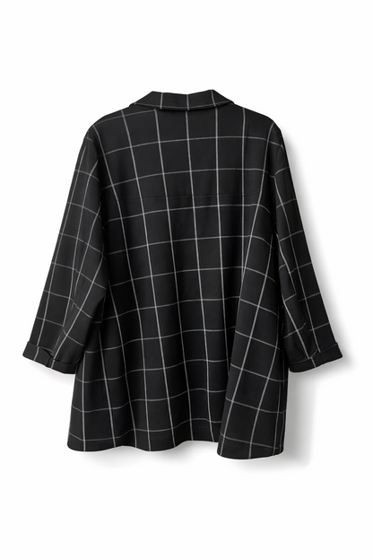 Taking Shape Bristol Blazer in Black/White Ponte with pockets 20-22 New RRP $199