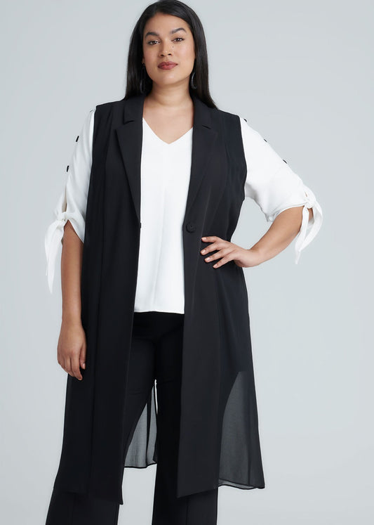 Taking Shape Boss Lady Vest Plus Size 16 Black New with Tags RRP $170 Must Have!
