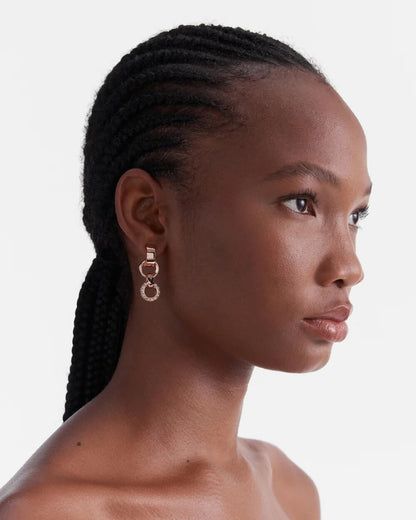 Mimco Mim Dream Earrings set in Rose Gold RRP $129  New Rose Gold + Dust Bag