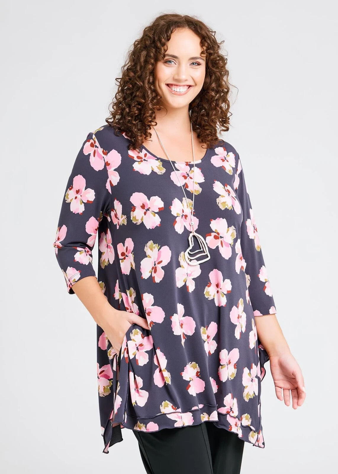 Taking Shape Joplin Ruffle Top Plus Size S (16-18) RRP $109 NEW