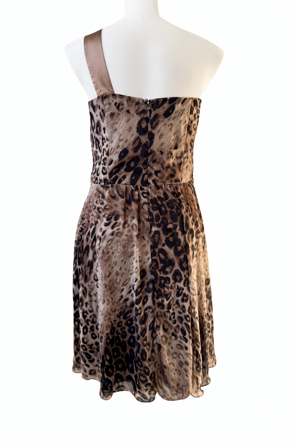 City Chic 🌟 Leopard One Shoulder Dress Beaded Waist Detail Plus Size L 20