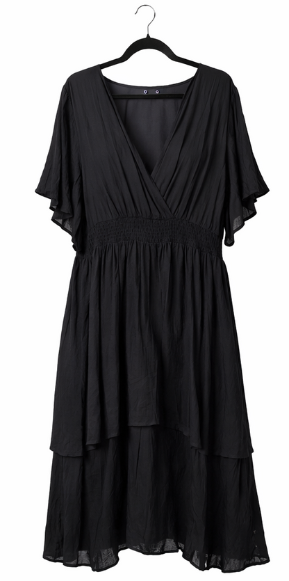🖤 You + All Black Midi Dress – Plus Size 24 🌟 Wow Factor Dress 🌟