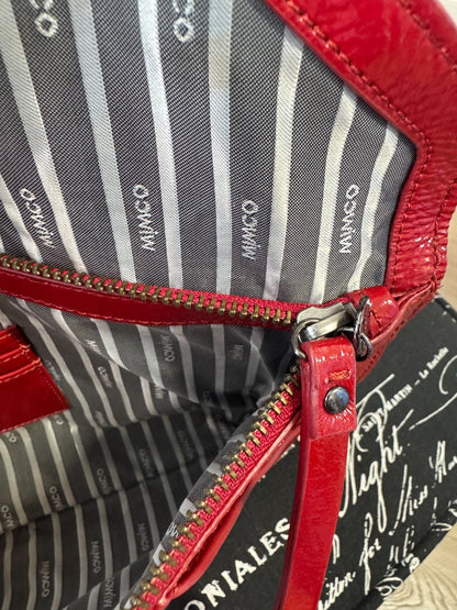 MIMCO 🌟Vintage🌟 Molter Envelope Turnlock Clutch in Patent Leather in Scarlet