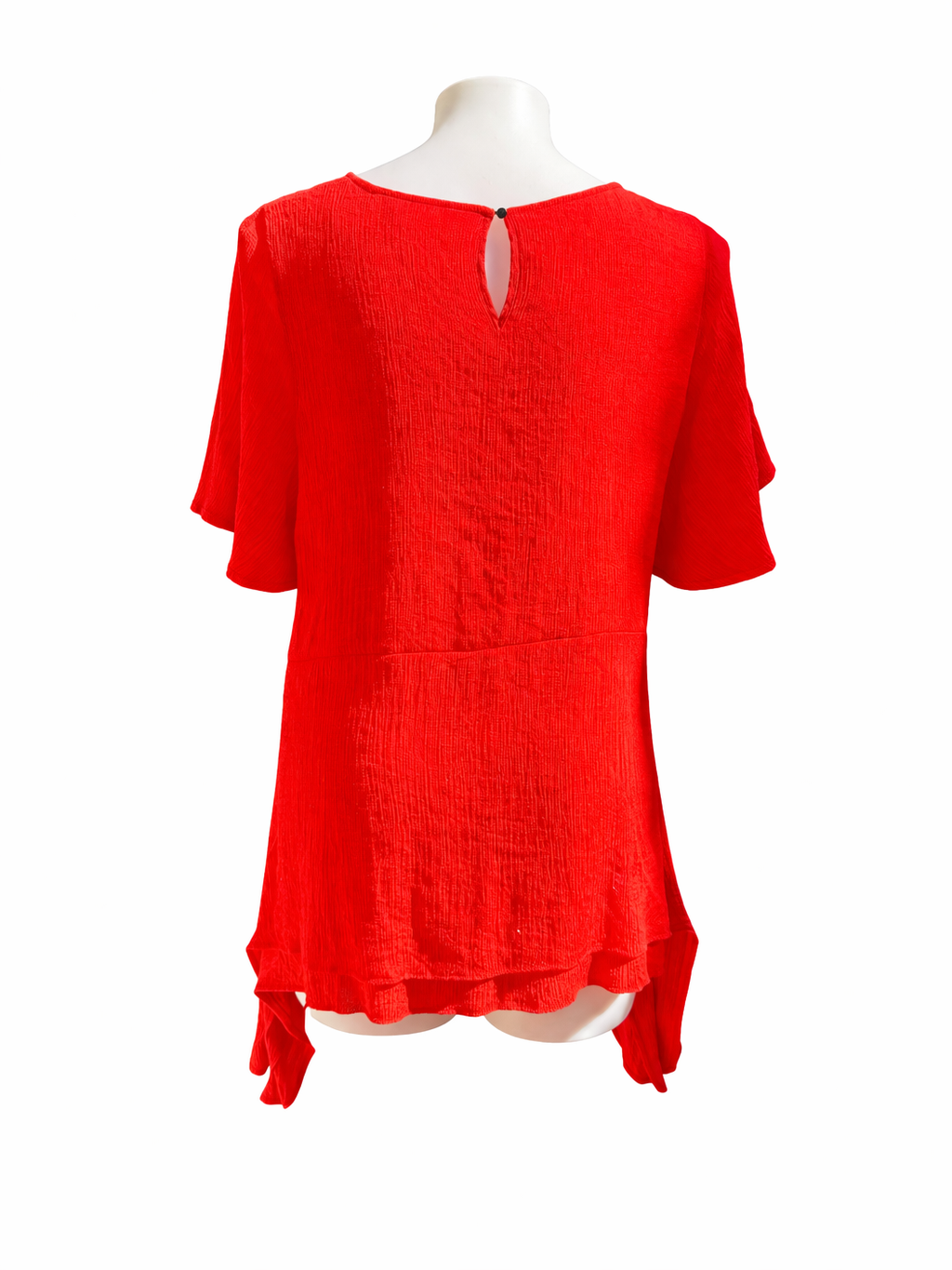 Taking Shape Plus Size 22 Burnt Orange Top Relaxed Fit Short Sleeve As New