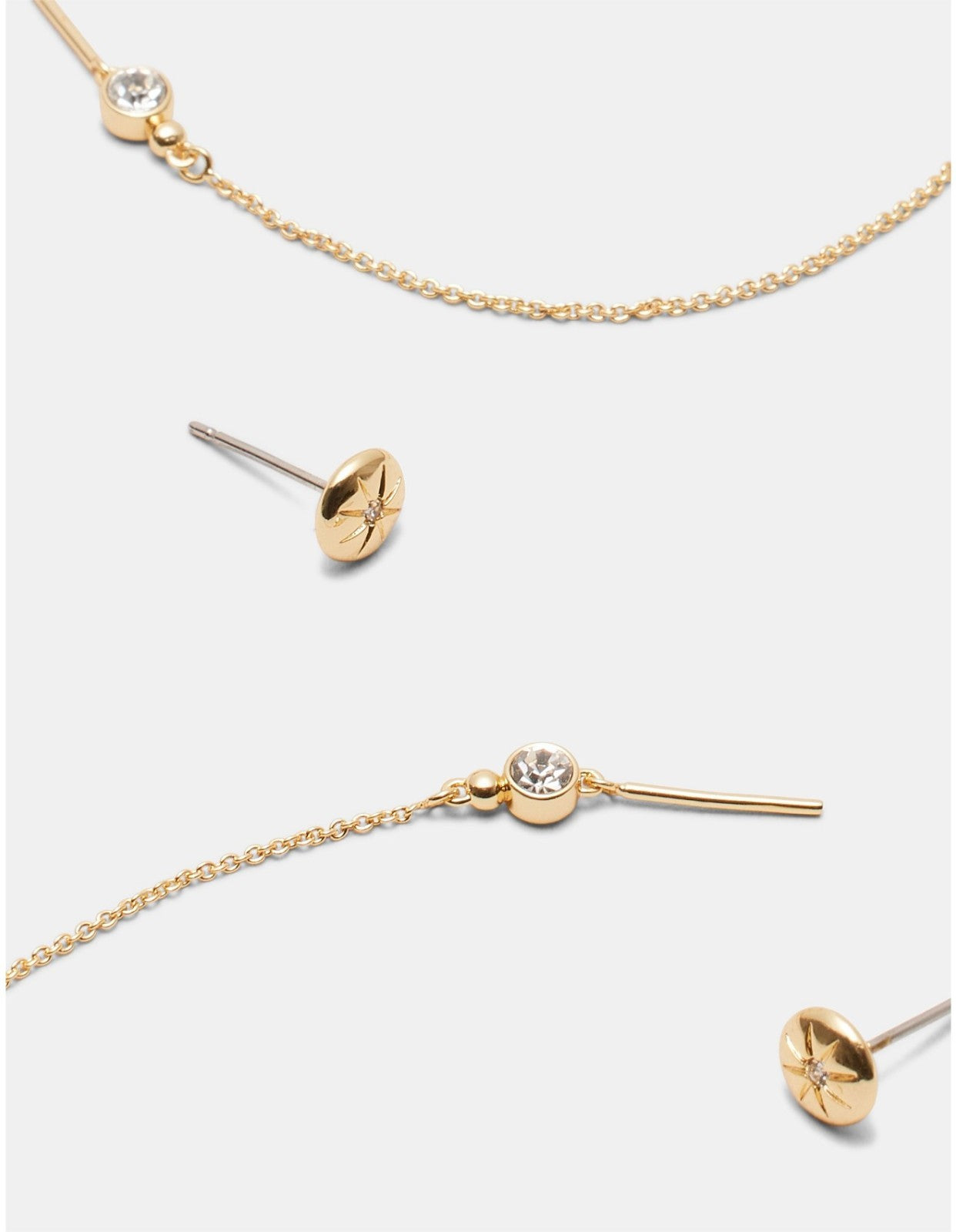 MIMCO Mystique Earrings Duo set  in Gold 4 pieces ✨ with Dust Bag RRP $79.99 ✨