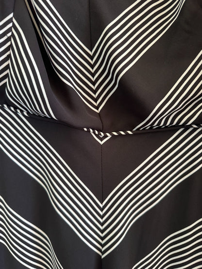 City Chic Stripe Maxi Dress Black/White Plus Size XL 22 New RRP $159 as New