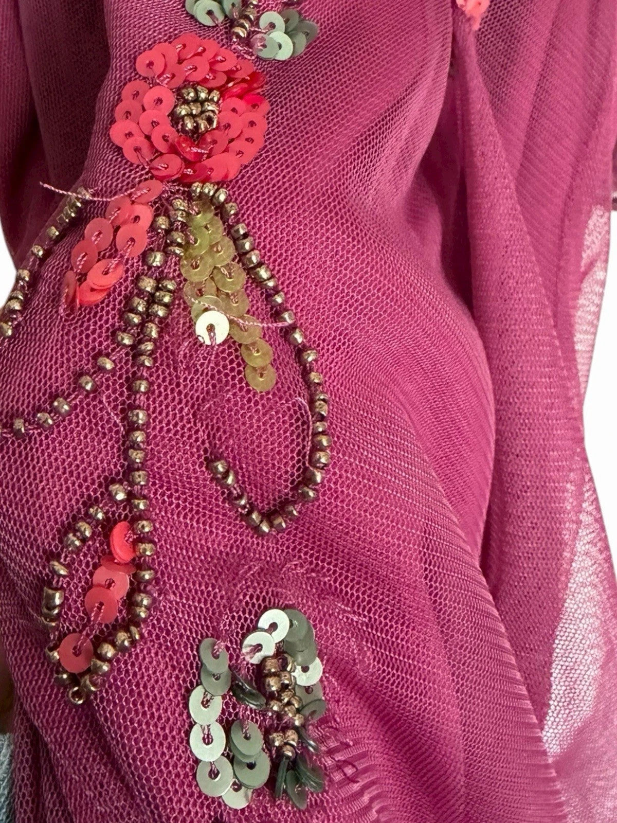 Monsoon London Sabrina Embellished Midi Dress Pink Beaded New with Tags RRP $270