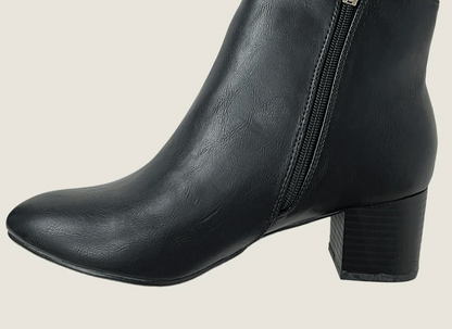 City Chic Joelle Ankle Boots Black EU 41 AS/US 10 - 8cm Block Heel 🖤 New 🖤