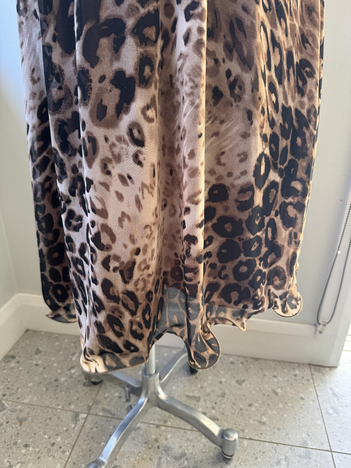 City Chic 🌟 Leopard One Shoulder Dress Beaded Waist Detail Plus Size L 20