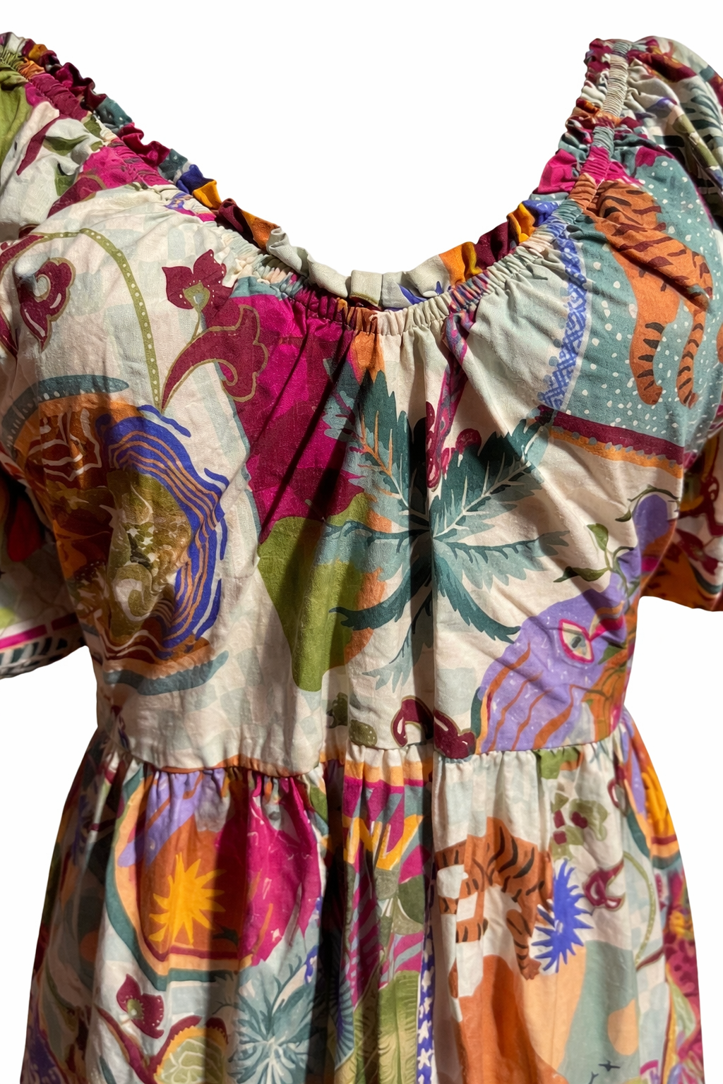 City Chic Simona Print Cotton Dress Size 20 L As New Stunning  ⭐RRP $160 ⭐