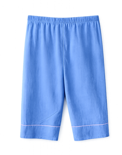 Peter Alexander Light Blue Linen Cotton Pyjama Set Womens Size 2+ (22-24) As New