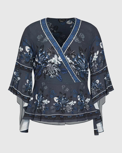 City Chic Ashley Scarf Top Size 16 RRP $99.95 New with Tag