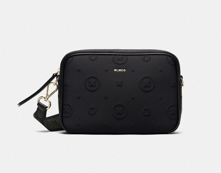 Mimco Flashback Black Camera Cross Body Bag Neoprene Genuine New RRP $199