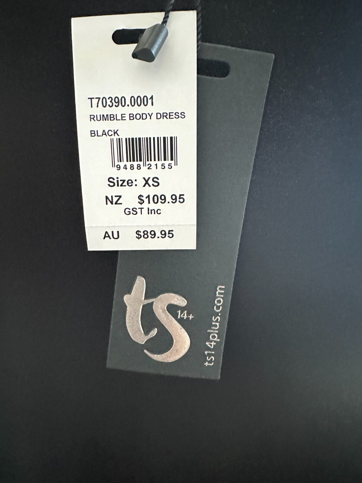 Taking Shape Black Rumble Dress Size Plus XS (14-16) New with Tag RRP $80