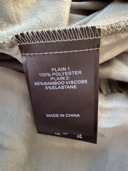 Taking Shape Top Plus Size M 18-20 Sage Green Hi-Lo Tunic 3/4 Sleeve Relaxed Fit