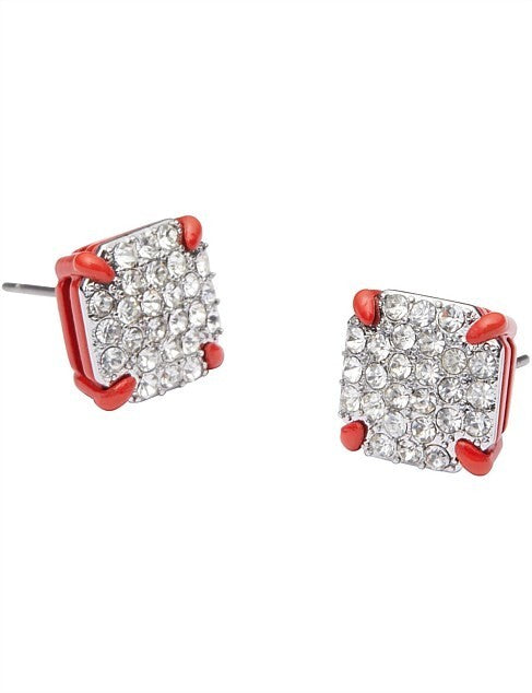 Mimco Genuine Sunset Stud  Earrings Sunset New + Mimco Dust Bag RRP $59.95