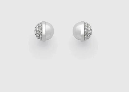MIMCO CARNABY Earrings Studs In SILVER RRP $69.95 New + Genuine + MIMCO Dust Bag