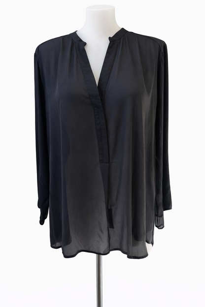 My Size Easy Wear Top Plus size L 22  Black Long Sleeve Top New RRP $99