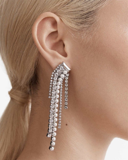 Mimco Cue The Lights Earrings Silver Genuine New RRP$99