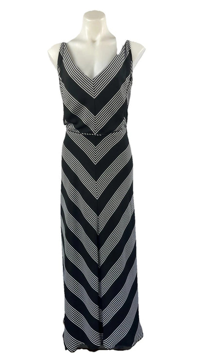 City Chic Stripe Maxi Dress Black/White Plus Size XL 22 New RRP $159 as New