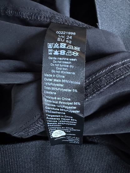 City Chic Kenia Cargo Pant – Black | Plus Size 24 | Elevated Essentials RRP $120