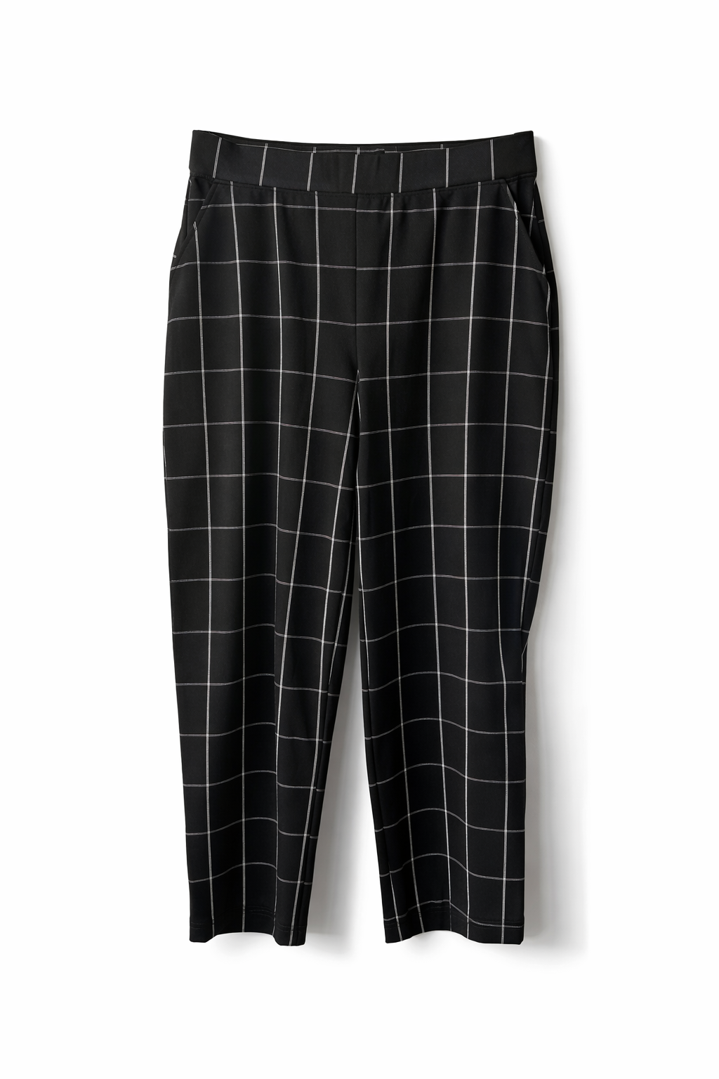 Taking Shape Bristol Pants in Black/White Ponte with pockets 16 New RRP $149