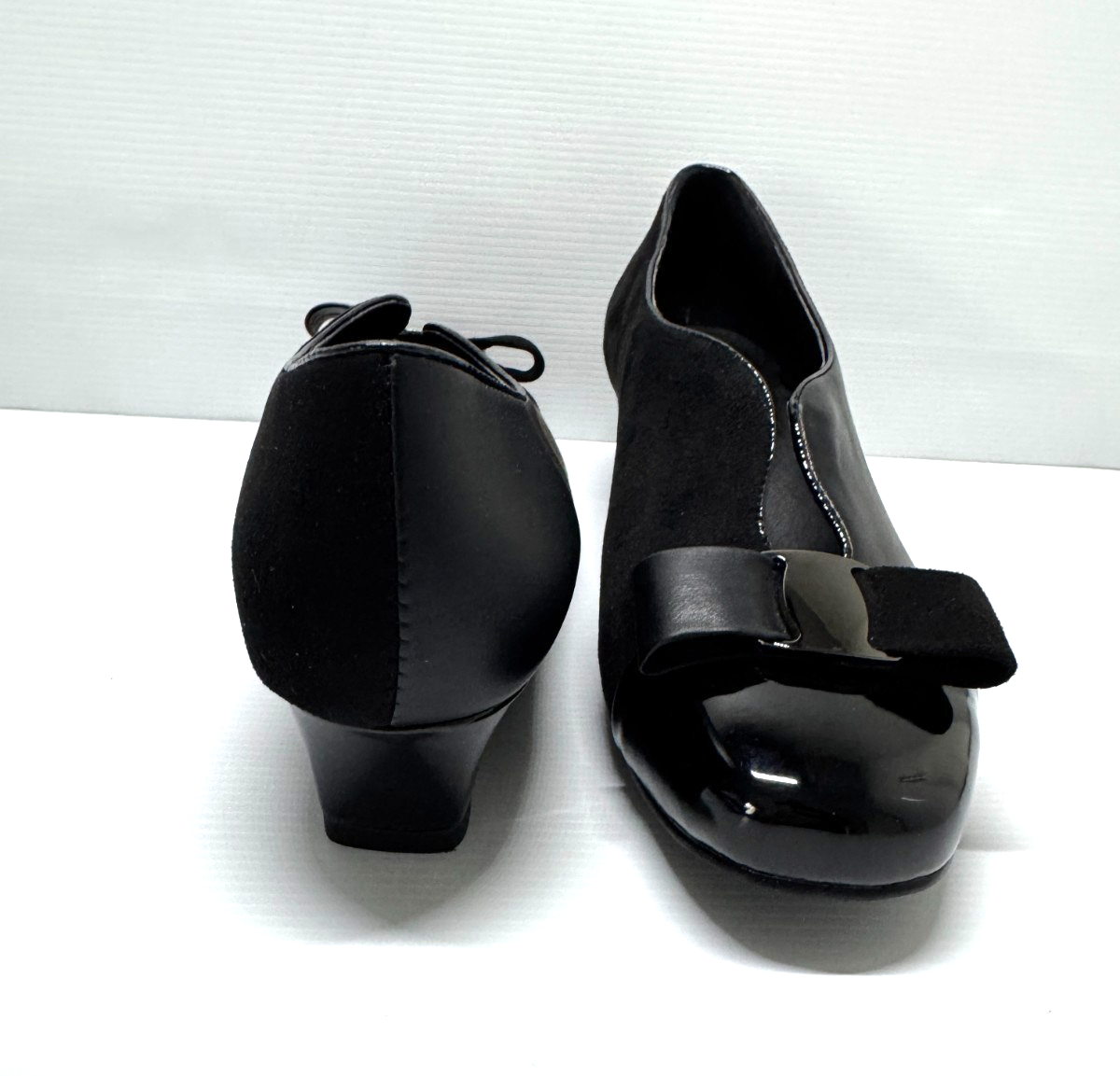I Love Billy Black  loafers Slip On Shoes Bow detail quirky size  39(8.5) unique