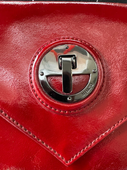 MIMCO 🌟Vintage🌟 Molter Envelope Turnlock Clutch in Patent Leather in Scarlet