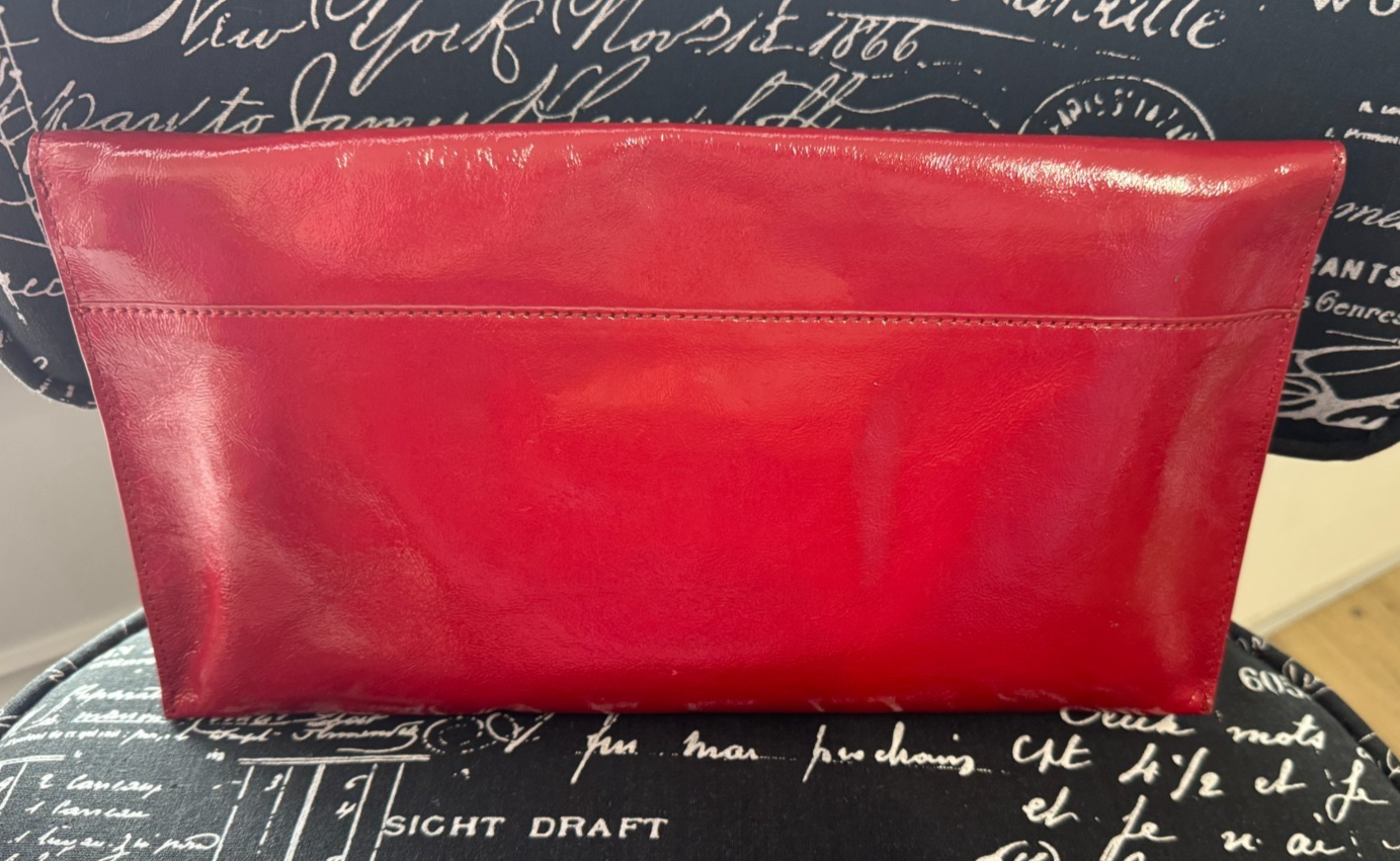 MIMCO 🌟Vintage🌟 Molter Envelope Turnlock Clutch in Patent Leather in Scarlet