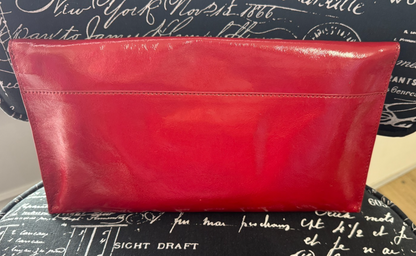 MIMCO 🌟Vintage🌟 Molter Envelope Turnlock Clutch in Patent Leather in Scarlet
